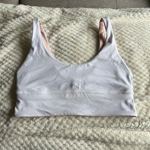 Lululemon Align Bra - White/Blush Pink - Size 8